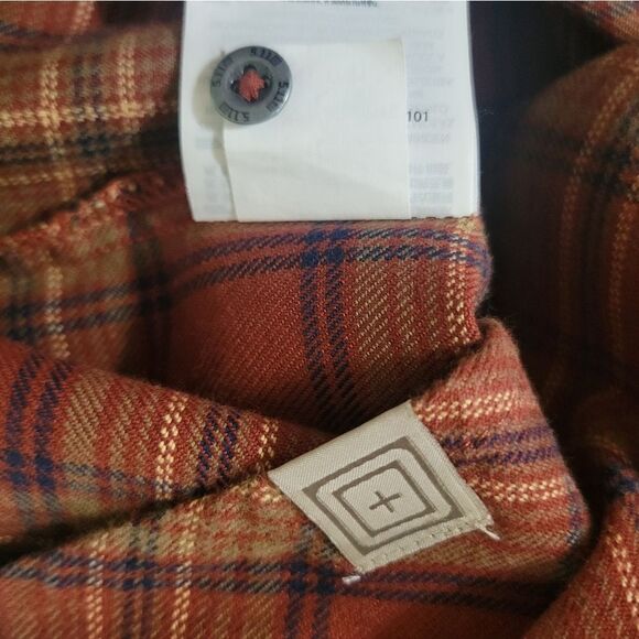 5.11 Tactical Womens Ruth Plaid Long Sleeve Flannel Button-Down Shirt - Picture 11 of 16